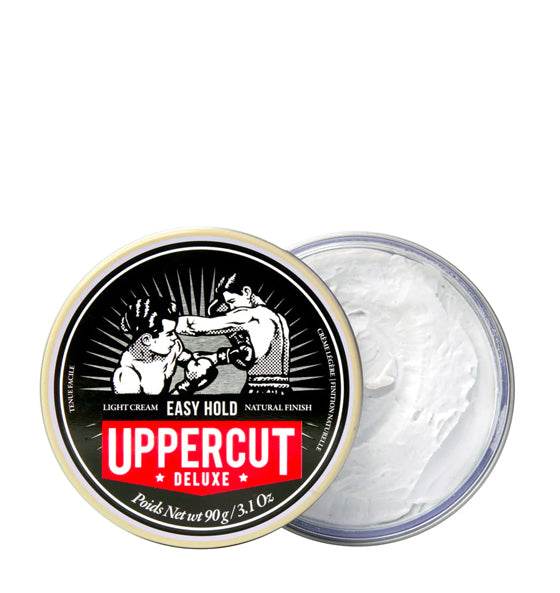Haarpomade Easy Hold Uppercut Deluxe mit leichtem Halt und natürlichem, mattem Finish für einfaches Styling und alle Haartypen.