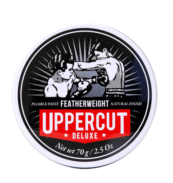 Haarpomade Featherweight - Uppercut Deluxe Pliable Paste für natürlichen, matten Look mit leichtem Halt und Limettenduft, 70g Dose
