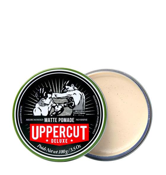 Haarpomade Matte Pomade Uppercut Deluxe im offenen Döschen mit mittlerem Halt und mattem Finish