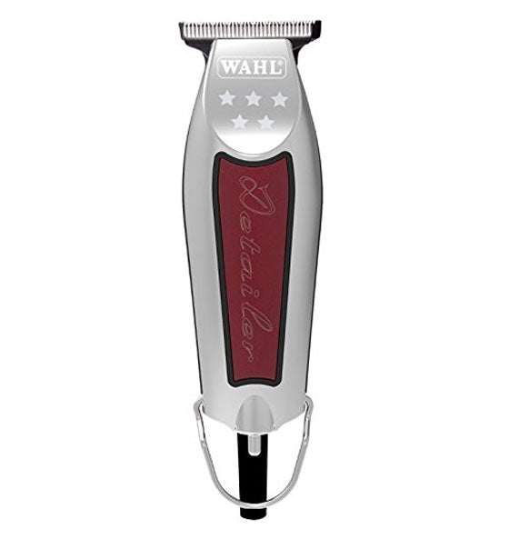 Robuste Haarschneidemaschine Detailer WAHL mit extra breitem 38 mm T-Blade für präzise Konturen und Feinarbeiten, inklusive Aufsteckkämmen und Zubehör.
