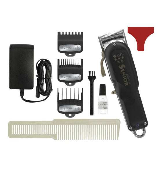 Haarschneidemaschine Senior Cordless von WAHL mit Kabel, Aufsteckkämmen, Reinigungsbürste und Pflegeöl