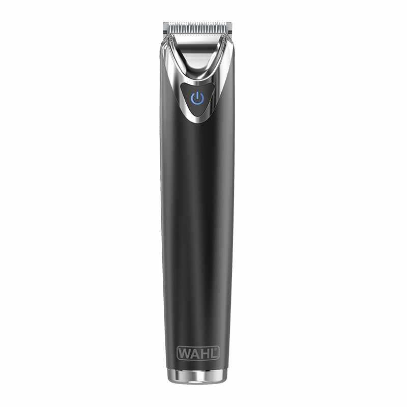 Bart- und Body Trimmer Stainless Steel Trimmer von WAHL mit Edelstahlgehäuse und leistungsstarkem Motor zum präzisen Trimmen von Haaren und Bart.