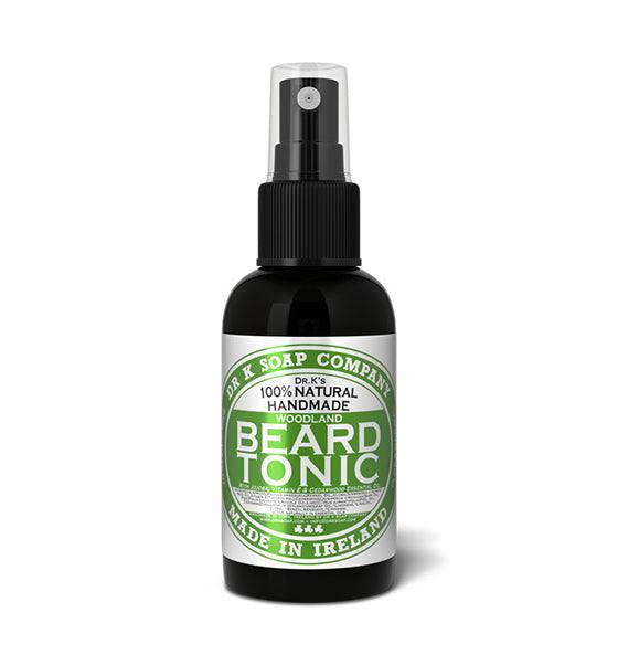 Beard Tonic Woodland von Dr K Soap Company Sprayflasche mit natürlichem Bartpflegeöl made in Ireland