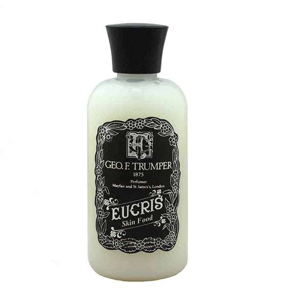 Flasche Geo. F. Trumper Skin Food Eucris für sanfte Rasurvorbereitung und Aftershave-Pflege mit maskulichem Duft