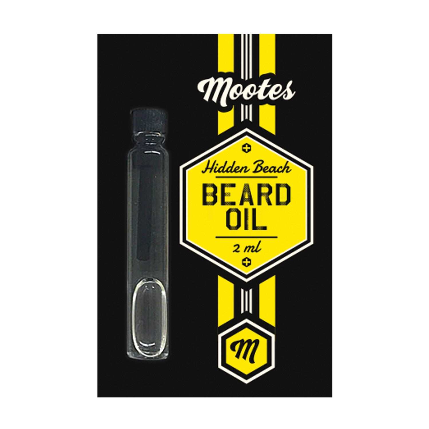 Mootes Probe Hidden Beach Bartöl mit natürlichen Pflanzenölen für gepflegten Bart und sommerlichen Duft, 2 ml Packung