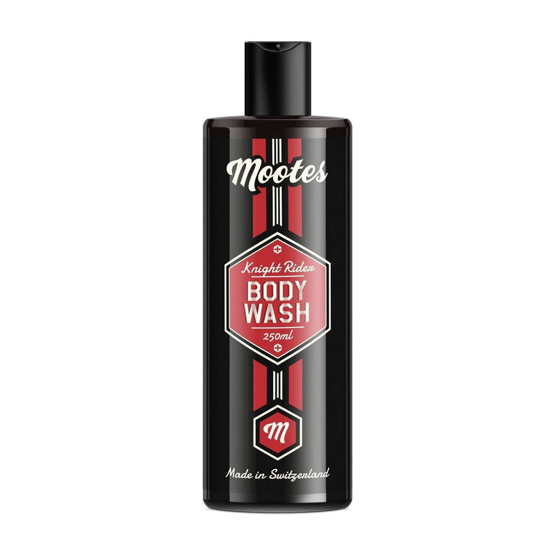 Mootes Duschgel Knight Rider vegan mit natürlichen Inhaltsstoffen und maskulinem Duft, hautpflegend und Swiss made