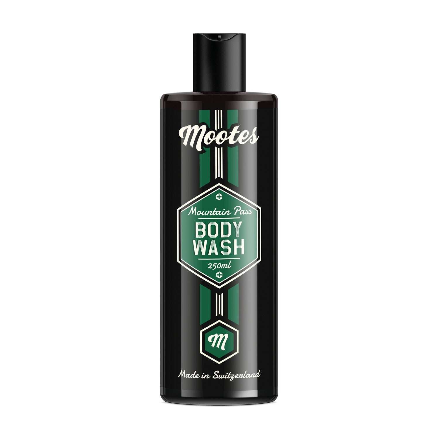 Duschgel Mountain Pass Mootes 250ml natürliche Inhaltsstoffe maskuliner Duft sportives Design