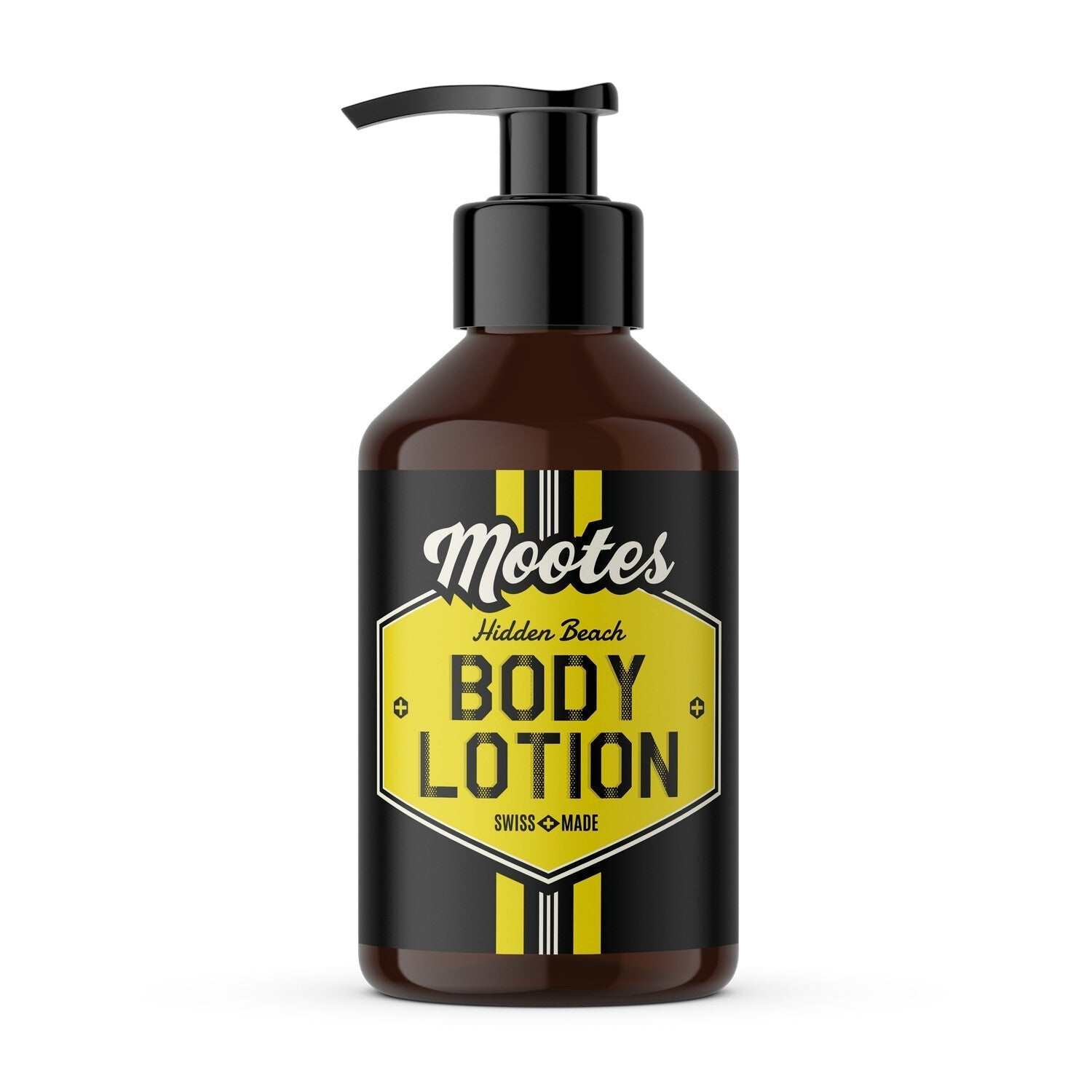Mootes Bodylotion Hidden Beach mit natürlicher Pflege, vegan und tierversuchsfrei, hergestellt in der Schweiz, fruchtig-frischer Duft