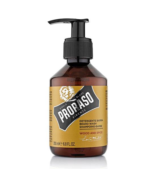 Proraso Bartpflege-Set Wood & Spice mit Bartshampoo, Bartöl und Bartbalsam für gepflegten, duftenden Bart