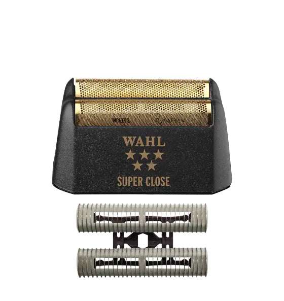 Scherfolie mit Lamellenmesser für WAHL Finale, vergoldete Titanfolie, präzises Ersatzteil für glatte Rasur