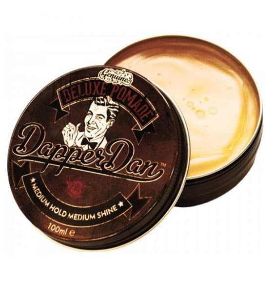 Pomade Deluxe wasserbasis - Dapper Dan in Dose, mittlerer Halt und Glanz, für professionellen, glänzenden Look ohne Fett