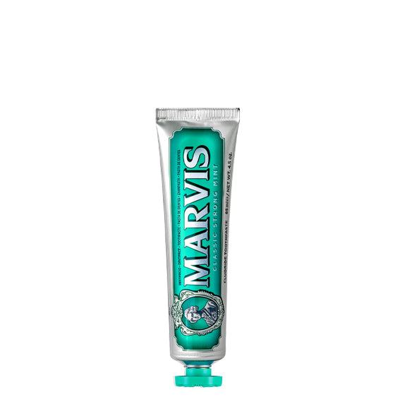 Marvis Zahnpasta Classic Strong Mint Tube mit intensivem Pfefferminzgeschmack für langanhaltende Frische