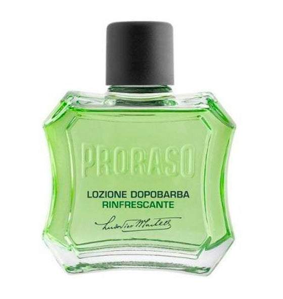 Proraso Aftershave Lotion grüne Linie mit erfrischendem Eukalyptus und Menthol zur Beruhigung und Pflege nach der Rasur