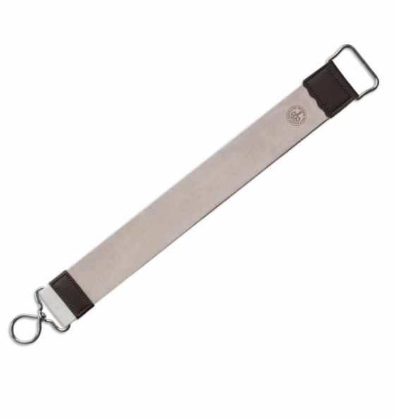 Hängeriemen aus Rindsleder mit Leinenband und Metallhalterung für Rasiermesserpflege, 30 cm lang, inklusive Lederpflegepaste
