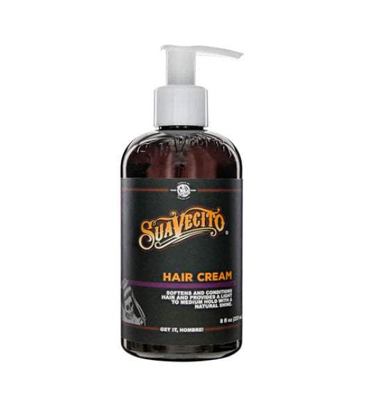 Suavecito Hair Creme Spenderflasche sanft pflegende Haar-Creme für natürlichen Glanz und flexibles Styling