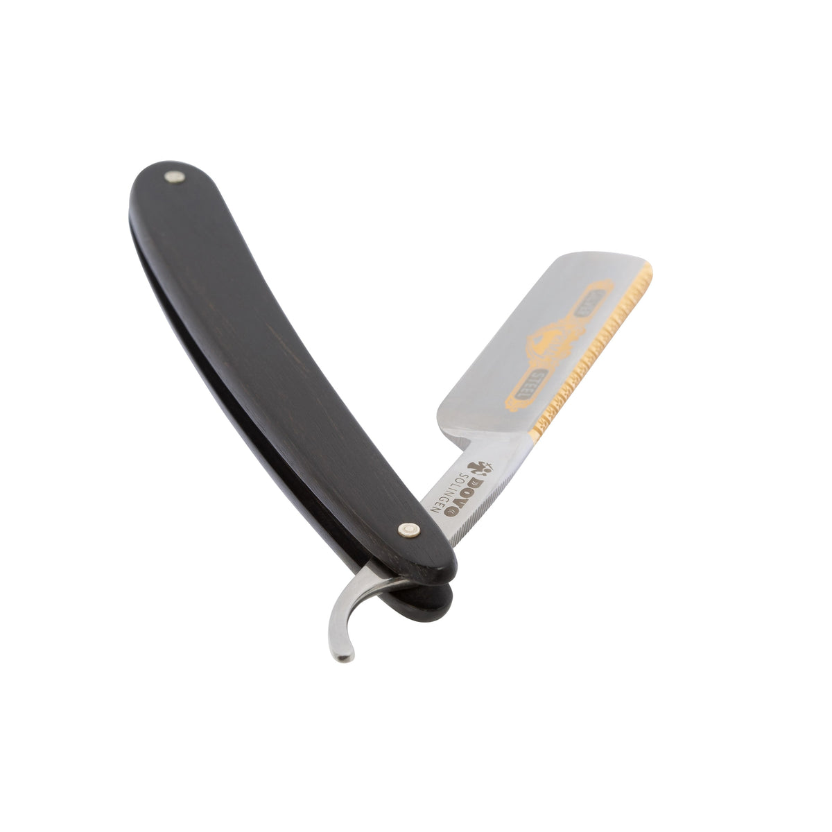 Rasoir PRIMA en ébène à tête ronde 5/8" - Dovo