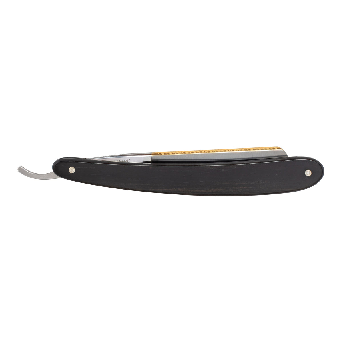 Rasoir PRIMA en ébène à tête ronde 5/8" - Dovo