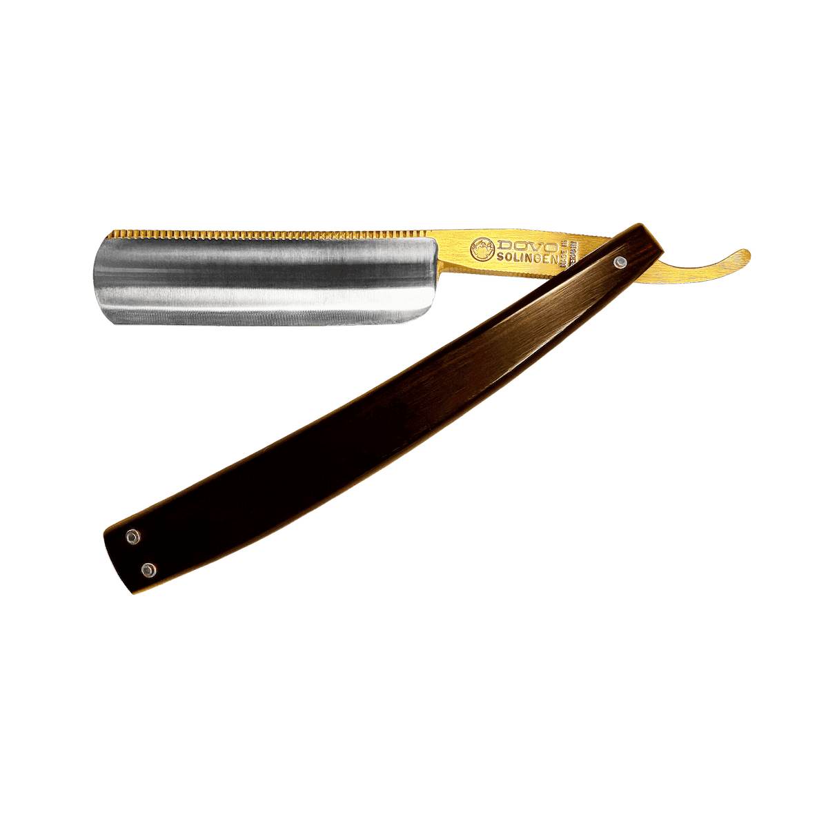 Dovo Dorp & Voos Wellen Rasiermesser 6/8 Zoll mit Ebenholzgriff