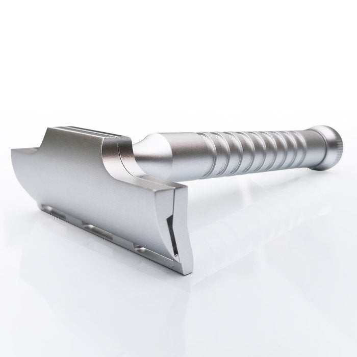 leichter Rasierhobel Single Edge aus Aluminium für präzise und sanfte Rasur