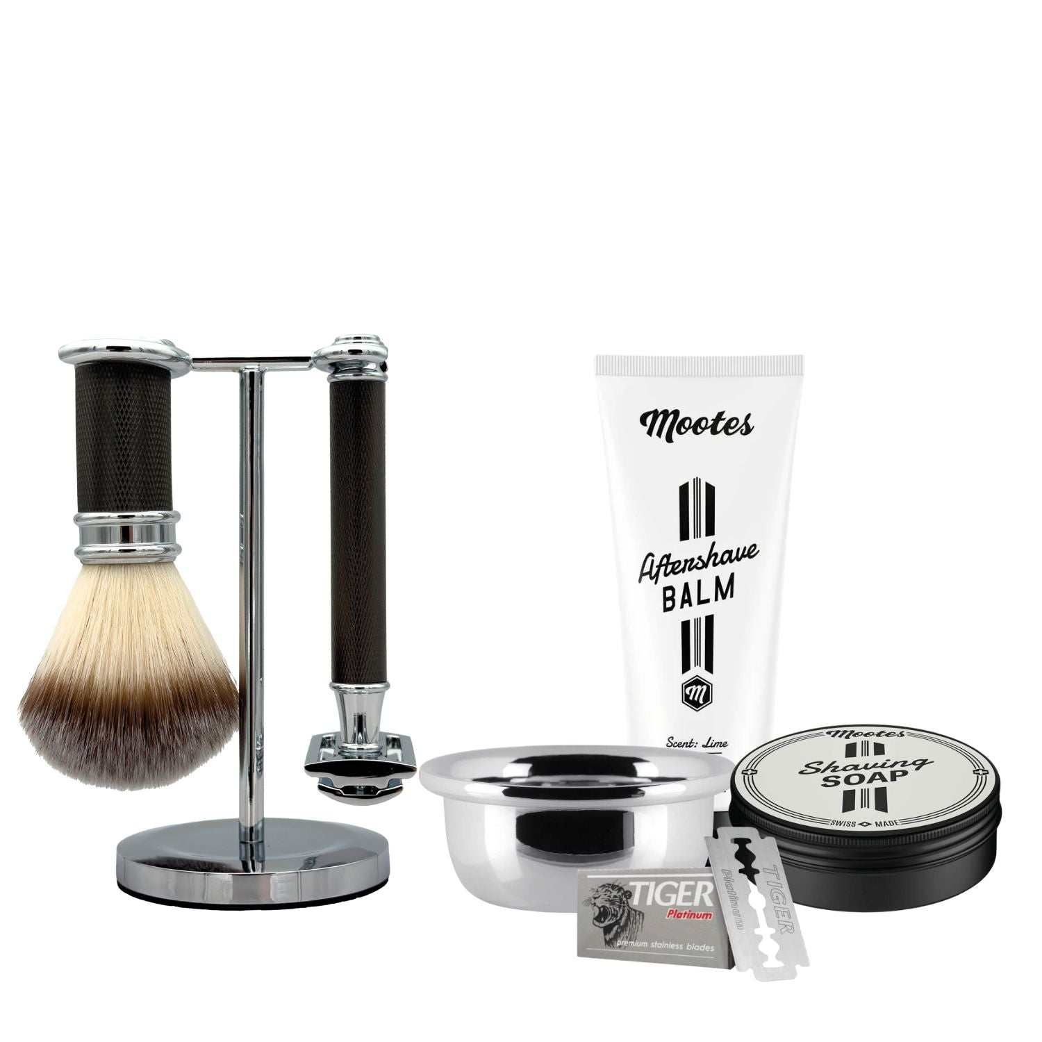 Rasierhobel-Set 7-Teilig Premium - Mootes