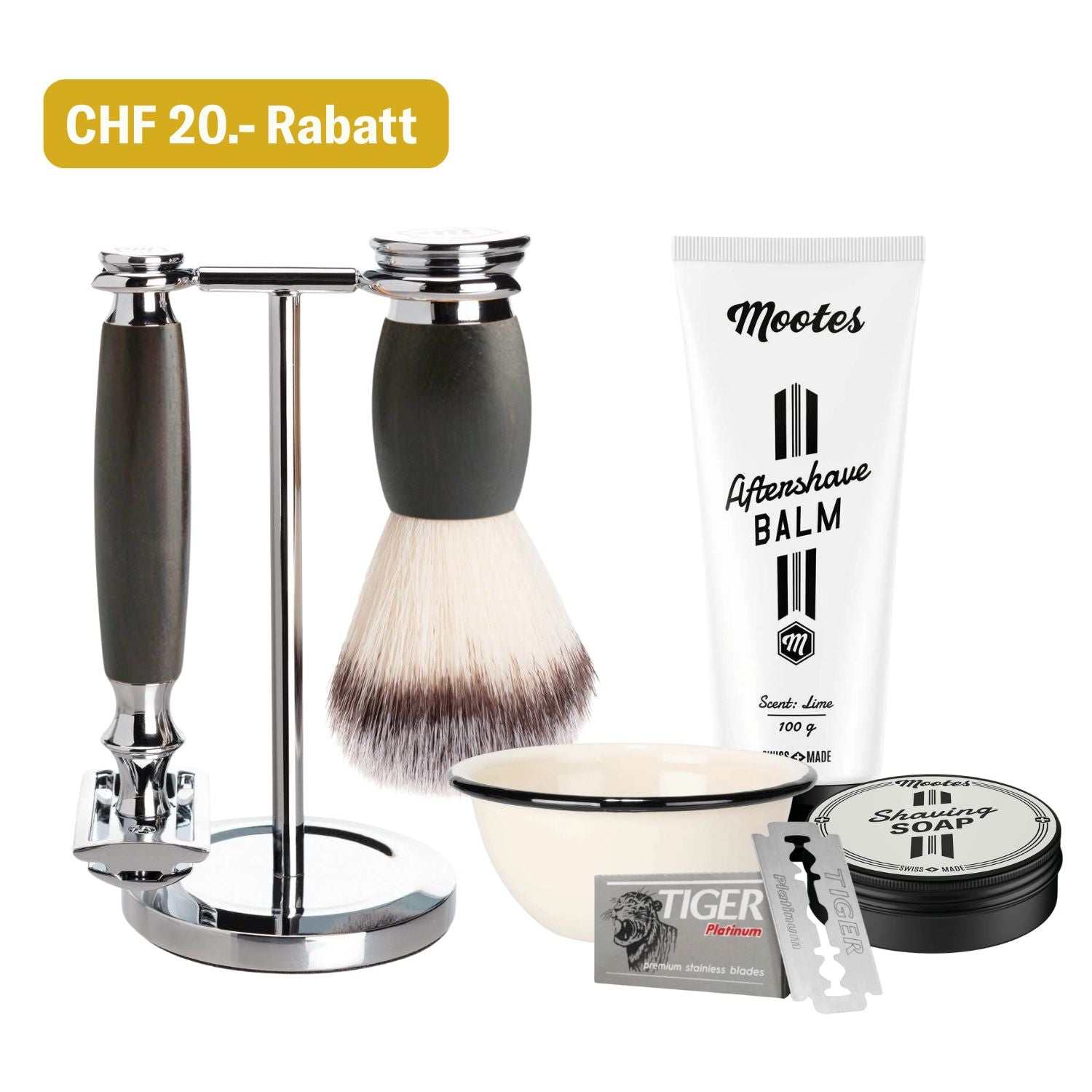 Coffret de rasoirs de sécurité haut de gamme 7 pièces - Mootes