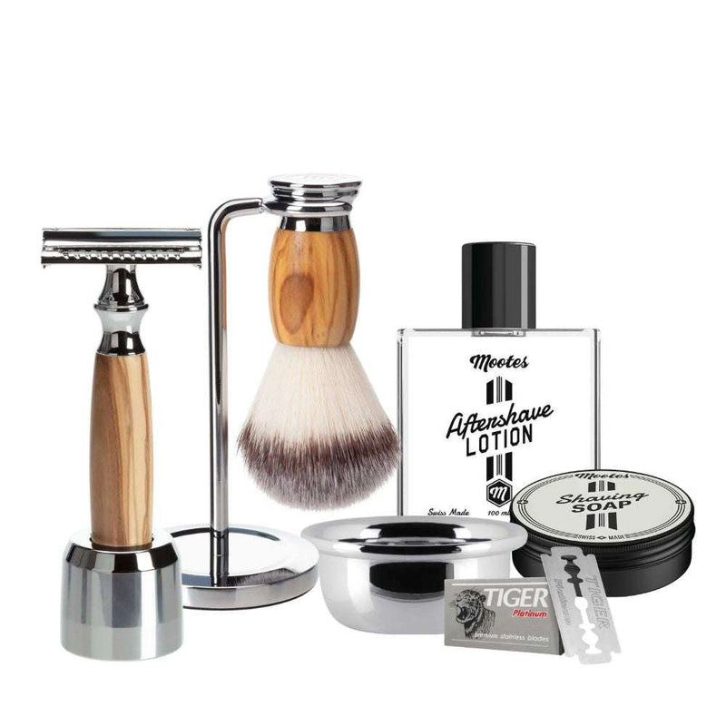 Mootes 8-Piece Safety Razor Set Scent Lime