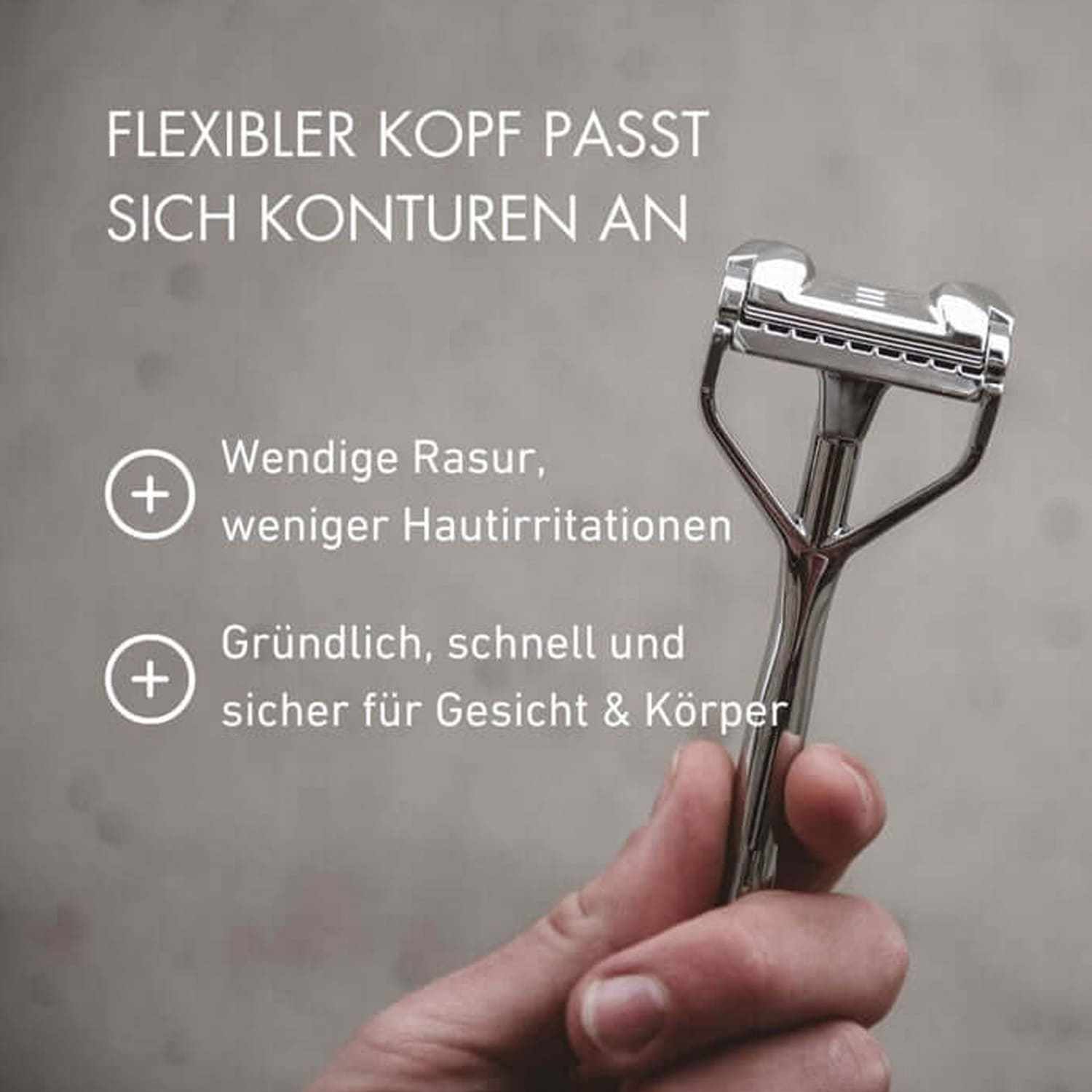 Rasoir à tête flexible Original 2.0 Chrome - Shavent