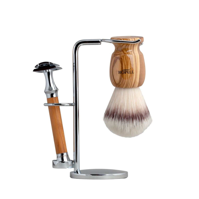 Universal Stand for Shaving Brush & Safety Razor or Straight Razor