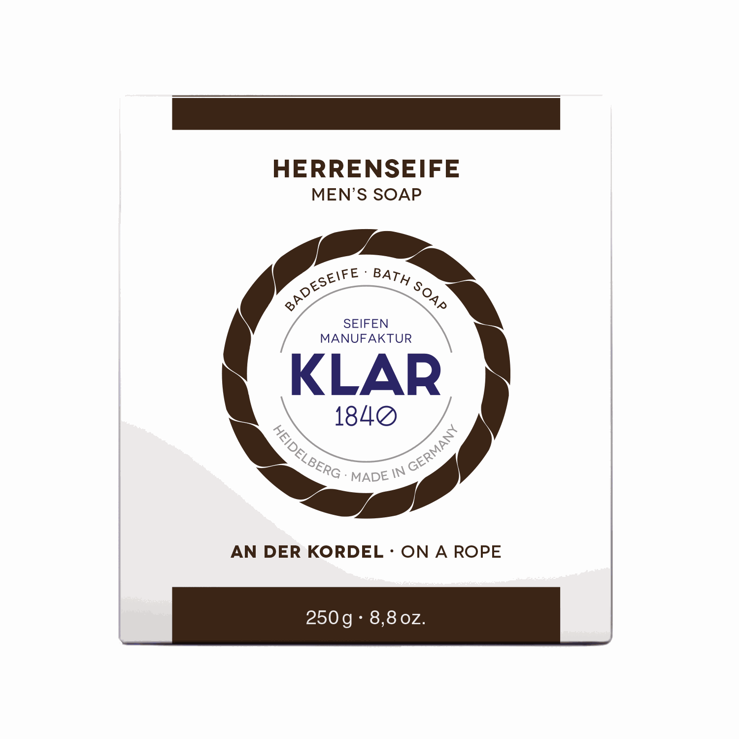 KLAR Herren Badeseife mit Kordel 250 g