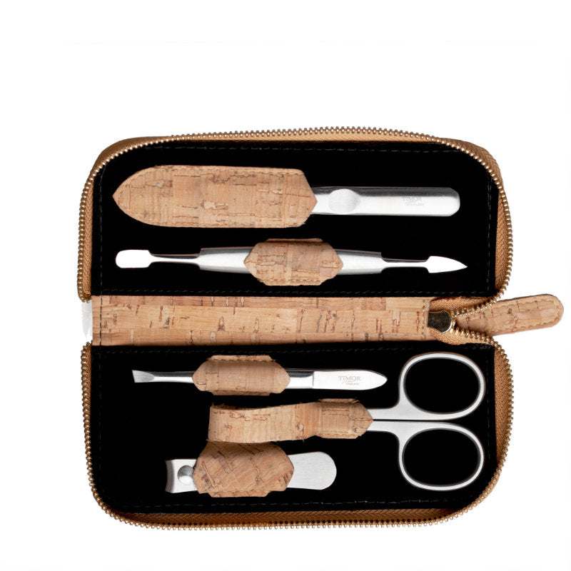 Manicure set 5 pieces in cork case - Giesen & Forsthoff