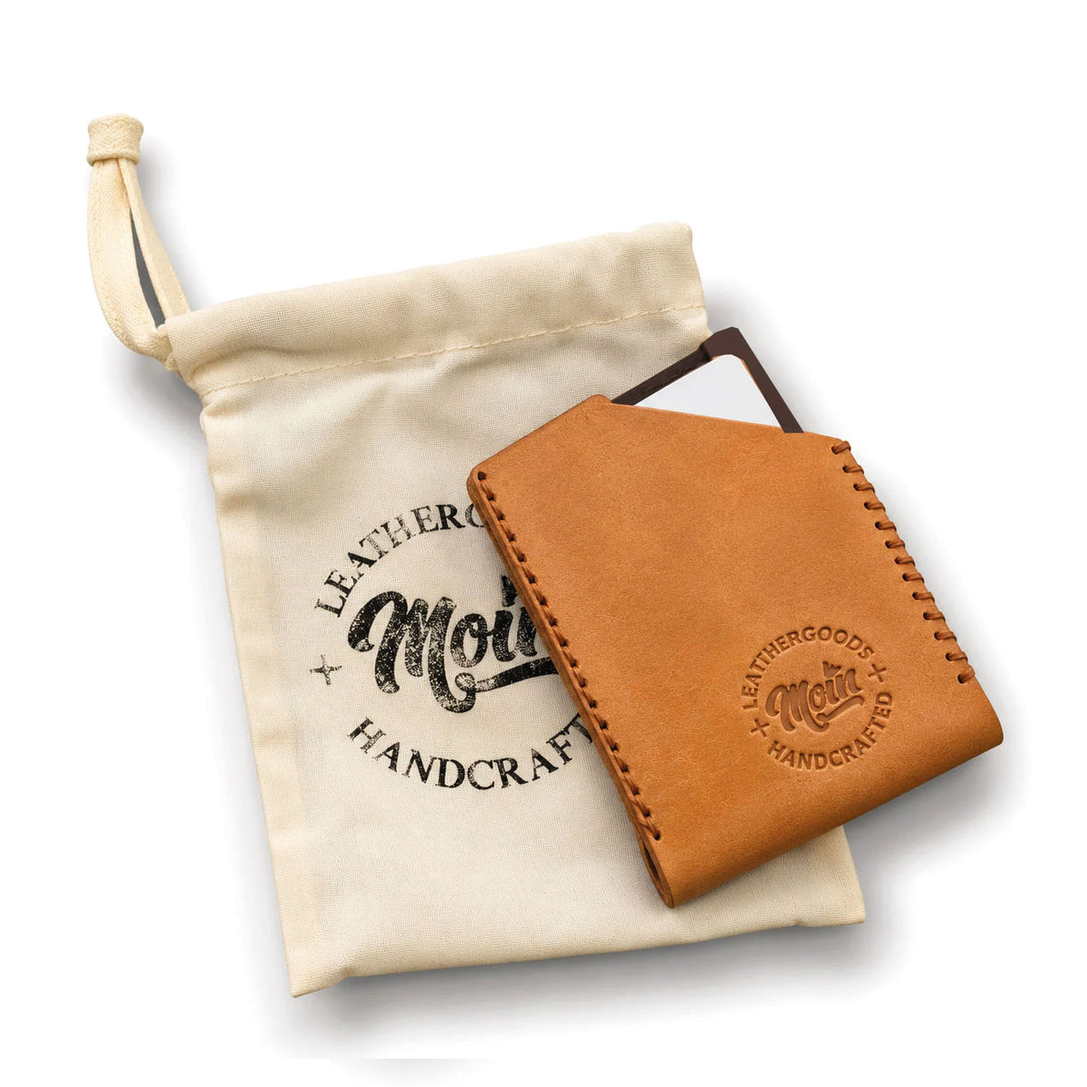 Handmade leather card holder - MOiN