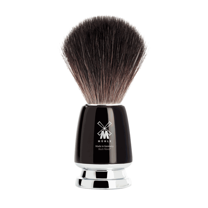 MÜHLE RYTMO Rasierpinsel schwarz mit veganer Black Fibre