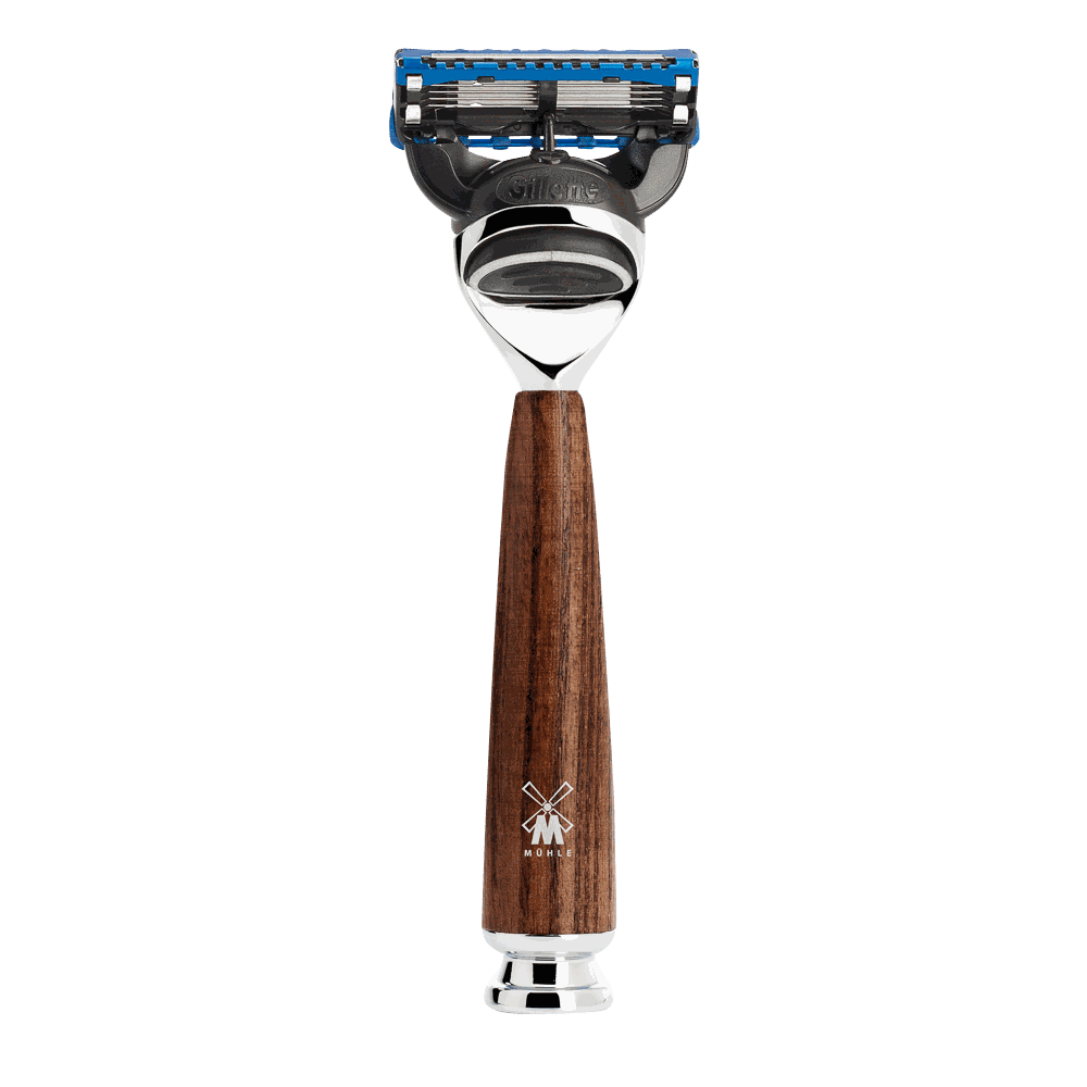 Mühle RYTMO Systemrasierer Gillette Fusion Esche gedämpft