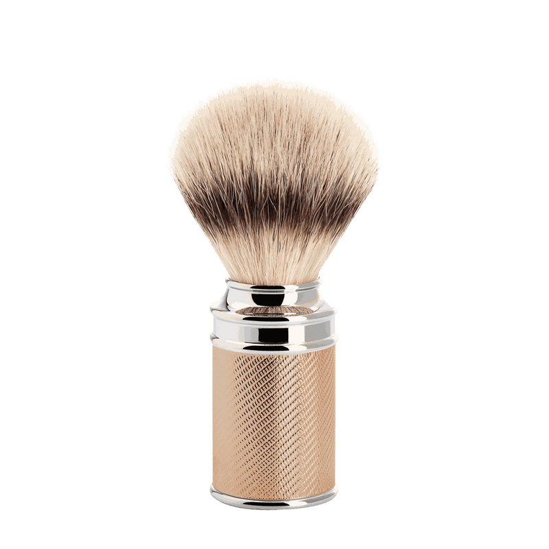 Rasierpinsel Traditional rosé mit Silvertip Fibre® Kunstfasern und metallischem Griff in roséfarbenem Design