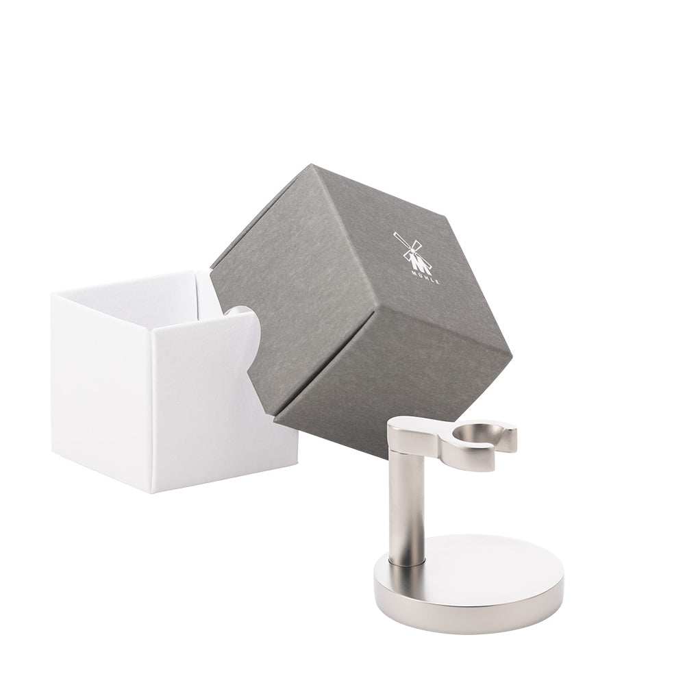Ständer für Rasierhobel aus mattem Edelstahl für MÜHLE ROCCA & Companion Rasierhobel