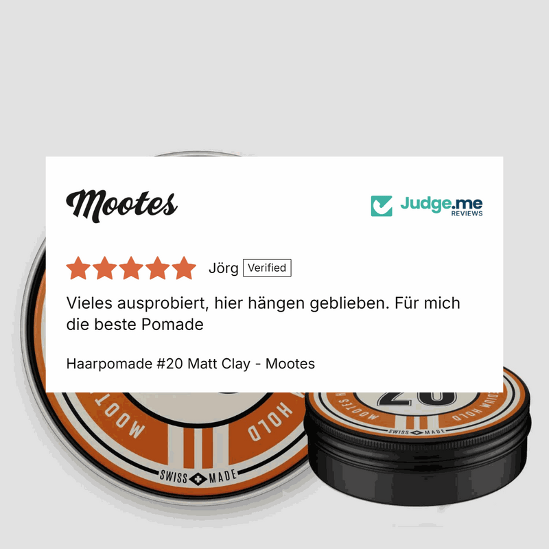 Hair Pomade #20 Matt Clay Cream Pomade - Mootes