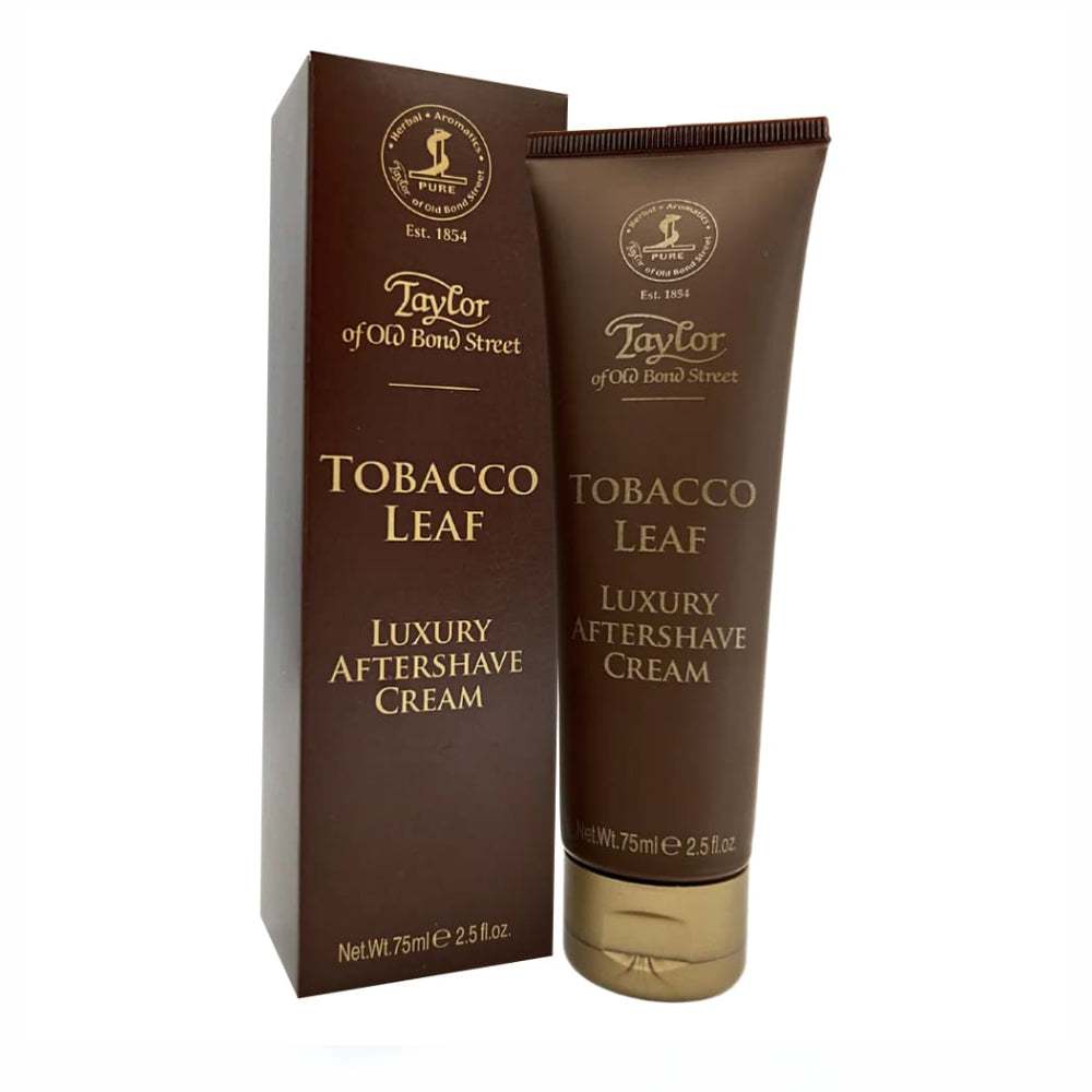 Aftershave Cream Tobacco Leaf von Taylor of Old Bond Street für beruhigte und gepflegte Haut nach der Rasur