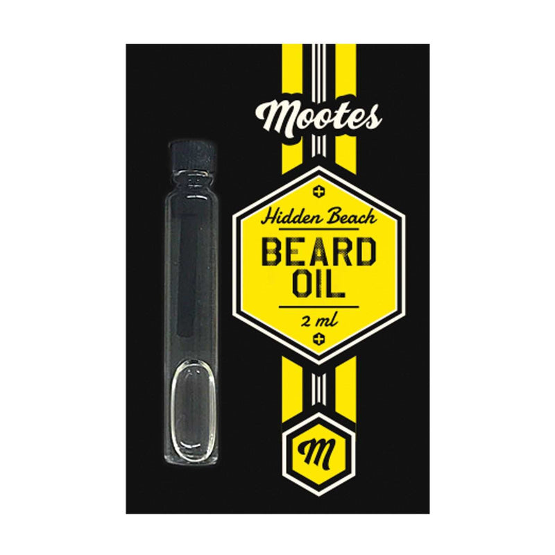 Mootes Probe Hidden Beach Bartöl mit natürlichen Pflanzenölen für gepflegten Bart und sommerlichen Duft, 2 ml Packung