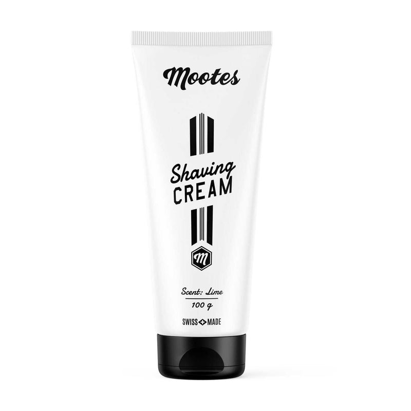 Rasiercreme Lime von Mootes mit natürlichen Inhaltsstoffen für sanfte Nassrasur und feuchtigkeitsspendende Pflege