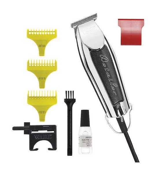 Wahl Haarschneidemaschine Detailer Classic Series mit drei Aufsteckkämmen, Reinigungsbürste, Öl und Messerschutz für präzise Konturen und Feinarbeiten